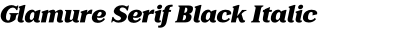Glamure Serif Black Italic